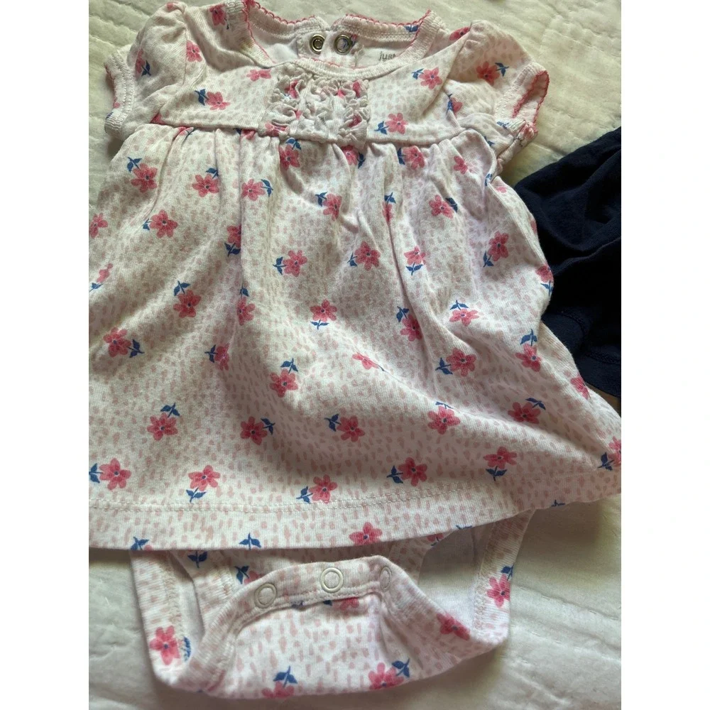 Collection Baby Girl Dress Lot 3 Months Bodysuit Play Dresses 4pc‎